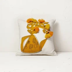 Floral Watering Pitcher Square Throw Pillow With Tassels - Opalhouse™ Designed With Jungalow™ 8 Floral Watering Pitcher Square Throw Pillow With Tassels - Opalhouse™ Designed With Jungalow™ -Home Furnishings Store GUEST 295bbf4a 7932 4570 9c93 22f266108cb5