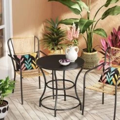 Nolina 27.5" Round Bistro Patio Dining Table, Outdoor Furniture - Opalhouse™ Designed With Jungalow™ -Home Furnishings Store GUEST 3363aca5 e699 4998 bc21 d67f9efa61c4