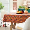 84" X 60" Cotton Calling In The Abundance Tablecloth With Tassels - Opalhouse™ Designed With Jungalow™ -Home Furnishings Store GUEST 4d6606e4 454e 431e bd7b fd8a5e941f4b