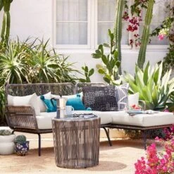 Latigo Patio Sectional Gray/Brown/Linen - Opalhouse™ -Home Furnishings Store GUEST 58c62a04 f1e9 49d0 af85 6fa1cf870e49