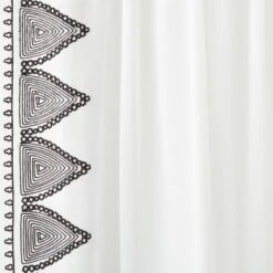 1pc Light Filtering Diamond Border Window Curtain Panel White - Opalhouse™ Designed With Jungalow™ -Home Furnishings Store GUEST 6a1227ec a22c 4a58 b5cd ea3e9bda3f45