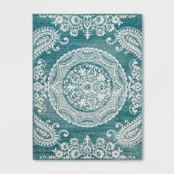 Vintage Medallion Outdoor Rug Turquoise - Opalhouse™ -Home Furnishings Store GUEST 6c0eb72d 44c2 4f9e 87fc 5063aebde8d8