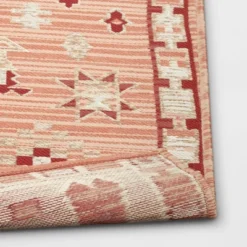 7'x10' Tapestry Rectangular Woven Outdoor Area Rug Red/Pink - Opalhouse™ -Home Furnishings Store GUEST 77b641b6 dcd1 40f9 b161 7be739e1e714 1