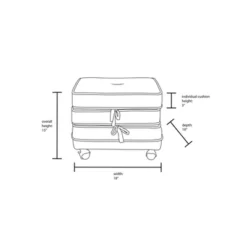 Marin Stackable Pouf With Casters - Opalhouse™ Designed With Jungalow™ -Home Furnishings Store GUEST 7b9ecb5e 9626 4b0f abc1 fd2c0a06f868