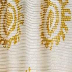 1pc 50"x84" Light Filtering Jacquard Curtain Panel Gold - Opalhouse™ Designed With Jungalow™ -Home Furnishings Store GUEST 914fca59 4940 4a38 977a d369d522b944