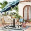 7.5'x7.5' Decorative Trim Scalloped Outdoor Market Umbrella Blue - Opalhouse™ Designed With Jungalow™ -Home Furnishings Store GUEST 926af1d5 5d43 4c7a 8672 cd582d16fd69