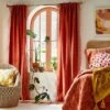 1pc Light Filtering Velvet Macrame Trim Window Curtain Panel Burnt Orange - Opalhouse™ Designed With Jungalow™ -Home Furnishings Store GUEST 92dfaf13 4813 4967 a623 6cda6de279dc