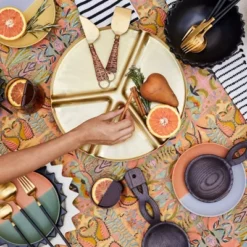 5pc Stainless Steel Silverware Set Black/Gold - Opalhouse™ Designed With Jungalow™ -Home Furnishings Store GUEST 9c600b8c 28d5 45e2 a4c3 ad1088a92ce8