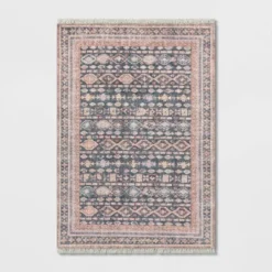 Alexandra Floral Printed Border Persian Rug Blush - Opalhouse™ -Home Furnishings Store GUEST b64cccec 5c26 44cb bb19 1be2036f9757