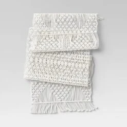 Cotton Macrame Runner White - Opalhouse™ -Home Furnishings Store GUEST c5fab824 fe39 4973 9dab 7f6bd6fcfb15