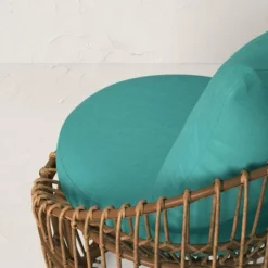 Topanga Club Chair With Ottoman - Blue/Brown - Opalhouse™ Designed With Jungalow™ -Home Furnishings Store GUEST d55e6c02 0566 4024 be4f e642208a3e0f