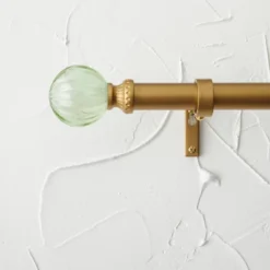 Faux Jade Ball Curtain Rod Brass - Opalhouse™ Designed With Jungalow™ -Home Furnishings Store GUEST d7507ef0 fa5a 4b13 920f 0c72746f2e61