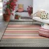 7' X 10' Outdoor Rug Multi Stripe Global Pink - Opalhouse™ -Home Furnishings Store GUEST f08e9c0e e904 452b ae49 a2fe1880ad63