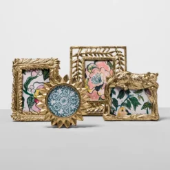 4" X 4" Cast Sunburst Frame Gold - Opalhouse™ -Home Furnishings Store GUEST fd37b239 5c24 4dd7 9ffd e03c865a7260